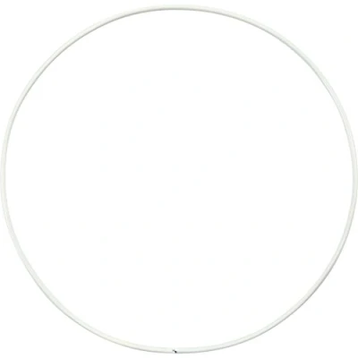 Image of Creativ 100263 Metal Craft Rings, D: 15 cm, Circle, 10 Pieces, White