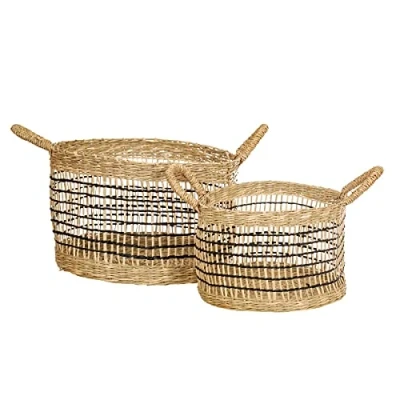 Image of Sass &amp; Belle Seagrass Open Weave Baskets Set of 2