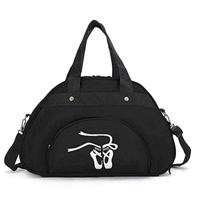 Image of Kids Ballet Dance Duffle Bag for Girls Sports Gym Duffel Weekend Overnight Travel Carryon with Shoulder Strap