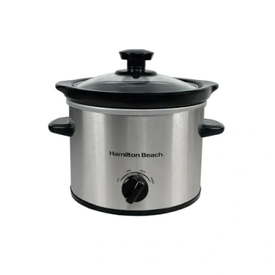 Image of Hamilton Beach &#039;The Mighty Mini&#039; 1.8L Silver Slow Cooker