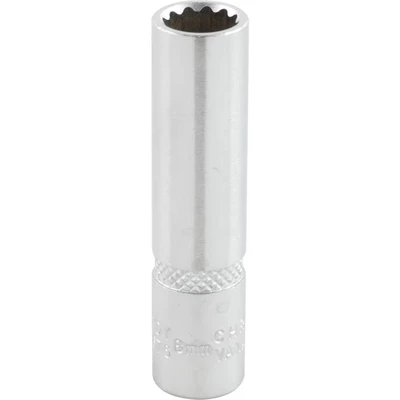 Image of Kennedy Deep Socket 8mm x 1/4&quot; Square Drive Bi hexagon Chrome Vanadium (12 Point)