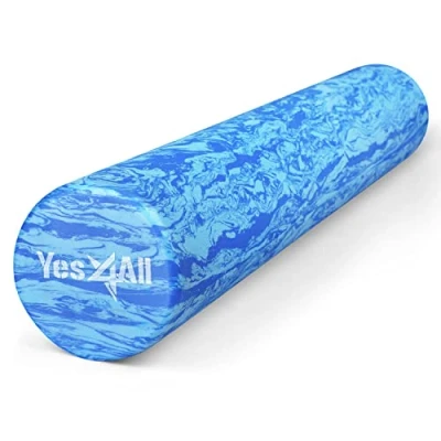 Image of Yes4All EVA Foam Roller for Deep Massage, Rehabilitation and Physical Therapy (36 inch, Ocean Marbled)