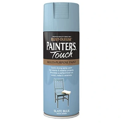 Image of Rust Oleum AE0050012E8 400ml Painter&#039;s Touch Spray Paint Slate Blue Satin