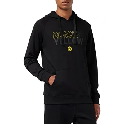 Image of Borussia Dortmund Black and Yellow Hoodie, M