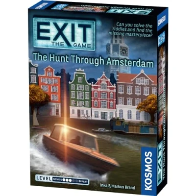 Image of Thames &amp; Kosmos EXIT: The Hunt Through Amsterdam, Escape Room Card Game, Board Games For Game Night, Family Adults and Kids, 1 to 4 Players, Age 12+