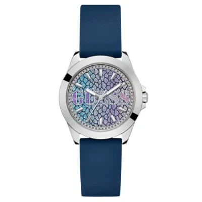 Image of Guess Menagerie Watch, Women&#039;s, Size: One Size, Blue