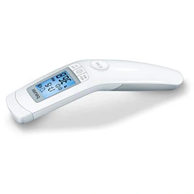 Image of Beurer FT90 Contactless Clinical Thermometer, infrared technology, Measurement in seconds, Fever indicator, Stores 60 readings, Illuminated XL display, Certified medical device
