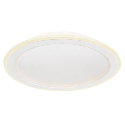 Image of Tini Integrated LED Semi Flush Ceiling Light White 1x RGB Dimmable 2700 6000K Remote Control