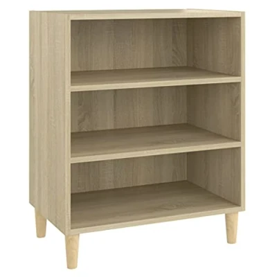 Image of vidaXL Sideboard Indoor Furniture Household Storage Space Cabinet Bedroom Book Side Living Room Lowboard Chipboard Sonoma Oak