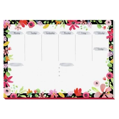 Image of SIGEL JS200 Paper desk pad, weekly planner, A3, multicolor, 30 sheets Jolie