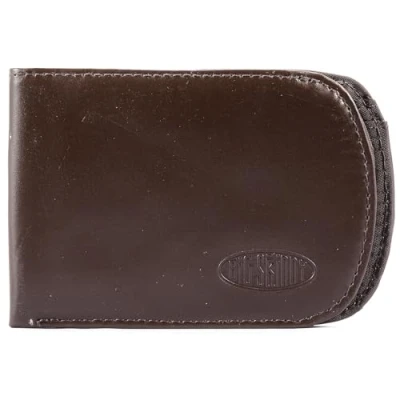 Image of Big Skinny Men&#039;s Curve Leather Bi Fold Slim Wallet, Holds Up to 20 Cards, Brown