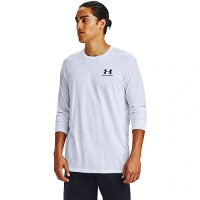 Image of Under Armour Sportstyle LEFT Chest Long sleeved top, Men&#039;s, Size: XS, White/black