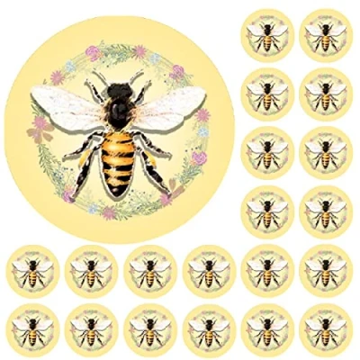 Image of 900 Mini Honey Bee Dot 10mm Spot Reward Stickers for Teachers and Planner Charts