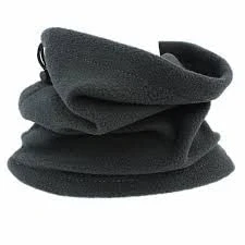 Image of MARIB Neck Gaiter Fleece Warmer Snood Tube Balaclava Scarves Scarf Ski Cycling Winter Warm (Grey)