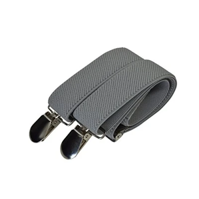 Image of Baby/Childrens 0 2 Yrs Elasticated Clip on Braces/Suspenders Grey