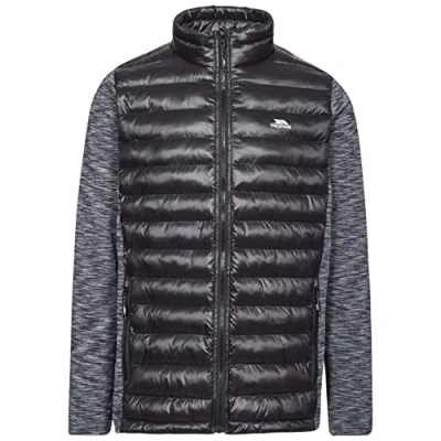Image of Trespass Rockmond, Carbon Marl, XXL, Padded Active Jacket with Reflective Details for Men, Grey, XX Large / 2X 2XL