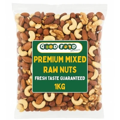 Image of GoodFoodDelivered Mixed Raw Nuts 1kg Premium Quality &amp; Unsalted Cashews, Almonds, Hazelnuts, Walnuts, Brazil Great for Healthy Snacks, Vegetarian Vegan Diets