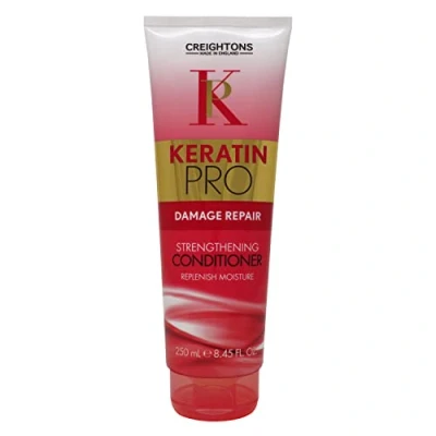Image of Creightons Pro Keratin Strength &amp; Repair Conditioner (250ml) Helps Boost Levels For Silky Smooth, More Manageable Hair. Dry, Damaged
