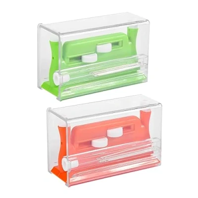 Image of ZDSFSD 2Pcs Automatic Needle Threader,Sewing Tool Threader,Automatic Threaders for Hand Sewing (Green+Orange)