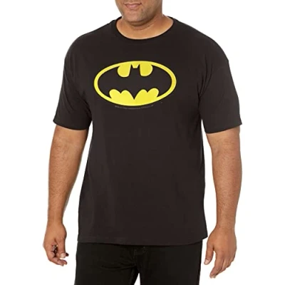Image of DC Comics Men&#039;s Batman Basic Logo T Shirt Black S
