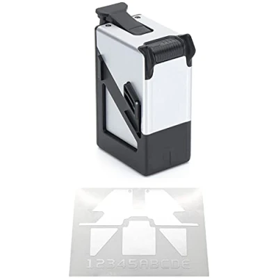 Image of WRAPGRADE Skin Compatible with DJI FPV One Battery (AIRFORCE SILVER)