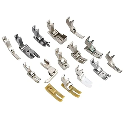 Image of Industrial Sewing Machine Presser Foot Flat Bed Feet Cording Zipper Accessories Replacement