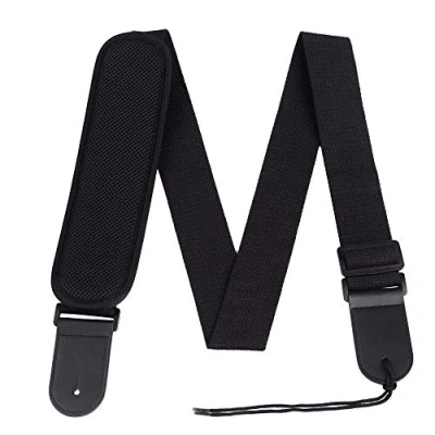 Image of Rayzm Guitar Strap, Adjustable Cotton Strap for Acoustic/Electric/Bass Guitar, with a Shoulder Pad Pressure Release Comfortable Playing