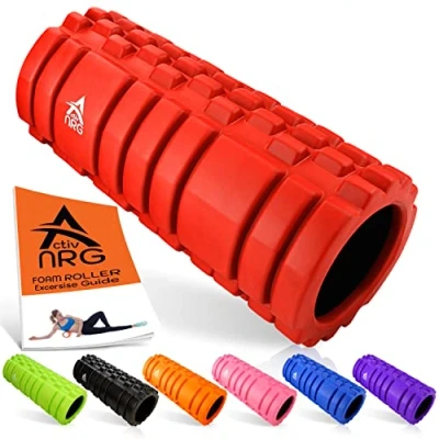 Image of ActivNRG Fitness Foam Roller for Deep Tissue Muscle Massage Trigger Point Muscles Therapy (Red)