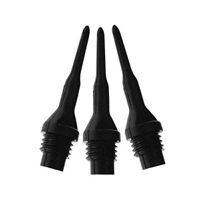 Image of Viper Dart Accessory: Tufflex II 1/4&quot; Thread Soft Tip Points, Black, 100 Count (Pack of 1)