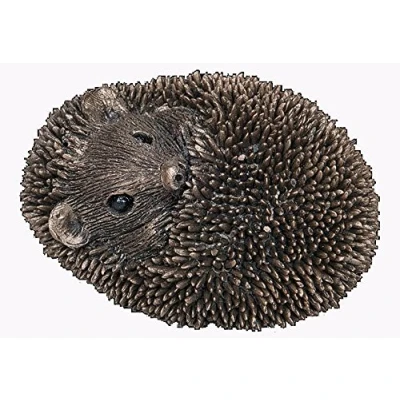 Image of Frith Sculpture Cold Cast Bronze Baby Hedgehog Asleep Statue Ornament Home Decoration