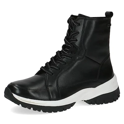 Image of CAPRICE Women&#039;s 9 26259 41 Flat lace up Ankle Boots, Black (Black Nappa), 6 UK