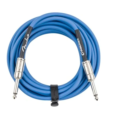 Image of Fender Contour Series Instrument Cable (18.6ft STR/STR) in Lake Placid Blue