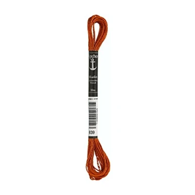 Image of Anchor 4130000 00839 Embroidery Thread, 100% Viscose, Copper, 10 m, 4 g