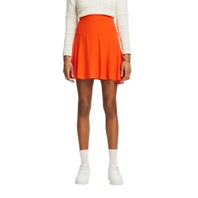Image of ESPRIT Women&#039;s 024ee1d313 Skirt, 880/Bright Orange, UK 6