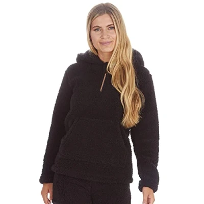 Image of Undercover Ladies Borg Hoodie 34B1706 Black S