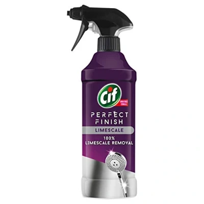 Image of Cif Perfect Finish limescale Specialist cleaner Spray 100% removal multi purpose 435 ml