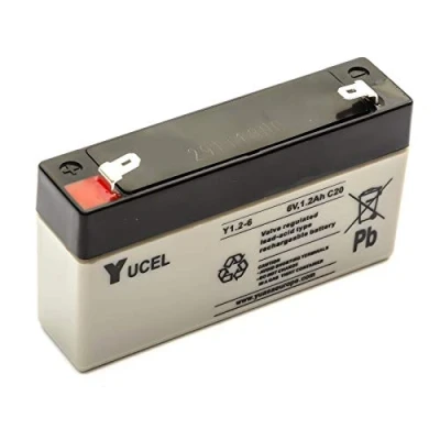 Image of Yucel/Yuasa Y1.2 6 Sealed Lead Acid Battery 6v 1.2ah Standby Emergency Lighting