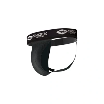 Image of Shock Doctor unisex adult 219 Athletic Jockstrap Core Supporter with Cup Pocket, Black, Medium US