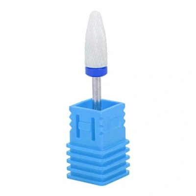 Image of Nail Drill Bit Grinding Stone Corn Head Shape Electric Machine Accessories for Carving, Polishing Nails(Medium M Blue Box)