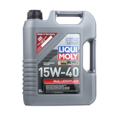 Image of P000297 Engine Oil LIQUI MOLY МoS2 Low Friction 2571 15W 40 5l Mineral TOYOTA: Yaris II Hatchback, Auris Avensis III Estate