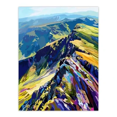 Image of Artery8 Cairngorm Mountains Scottish Highlands Landscape Living Room Large Wall Art Poster Print Thick Paper 18X24 Inch