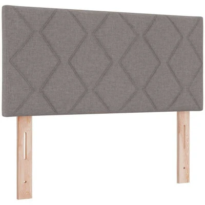 Image of vidaXL Headboard Diamond Blocks Design Taupe 100 cm Fabric