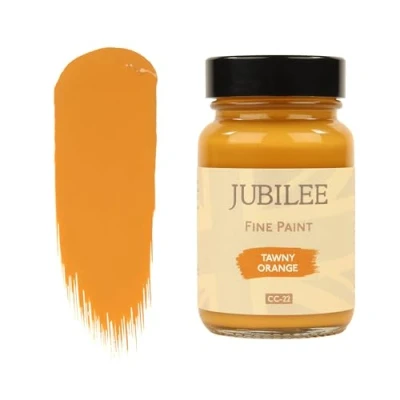 Image of Guild Lane Jubilee Fine Paint Tawny Orange Furniture, Metal, Fabric, Glass &amp; More Indoor Outdoors Water Based Acrylic 60ml Jar