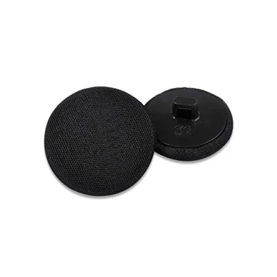 Image of Anjing Pack of 12 Round Resin Buttons with Cotton Cloth Cover for Windbreak Garmrents WindCoats Black 20mm