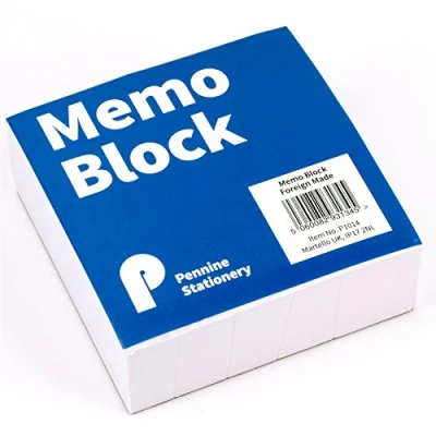 Image of Memo Block with 400 Sheets Office Jotter Paper Notepad