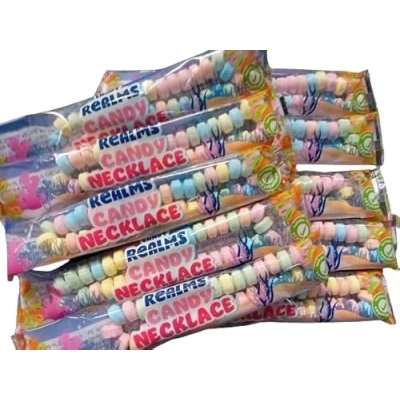 Image of Candy Necklace/Sweet Necklaces Pack of 10 Individually Wrapped Ideal Treat or Gift for Parties, Weddings Christmas