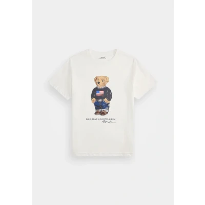 Image of Polo Ralph Lauren SS CN TOPS T shirt girls&#039;s Children&#039;s in White
