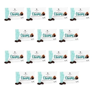 Image of Whitakers Dark Chocolate Salted Caramel Creams 150g 15 Pieces (Pack of 14)