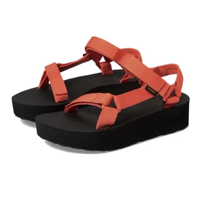 Image of Teva Women&#039;s W Flatform Universal Sandal, Tigerlily, 8 UK