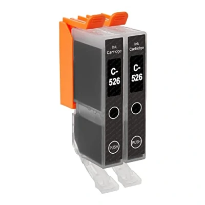 Image of Go Inks 2 Black Ink Cartridges to replace CLI 526Bk Compatible/non OEM for PIXMA Printers
